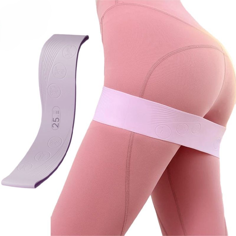 Pilates Yoga Tone - Siliconen heupweerstandsband 15-45lbs, 32x9cm, voor thuisworkout,