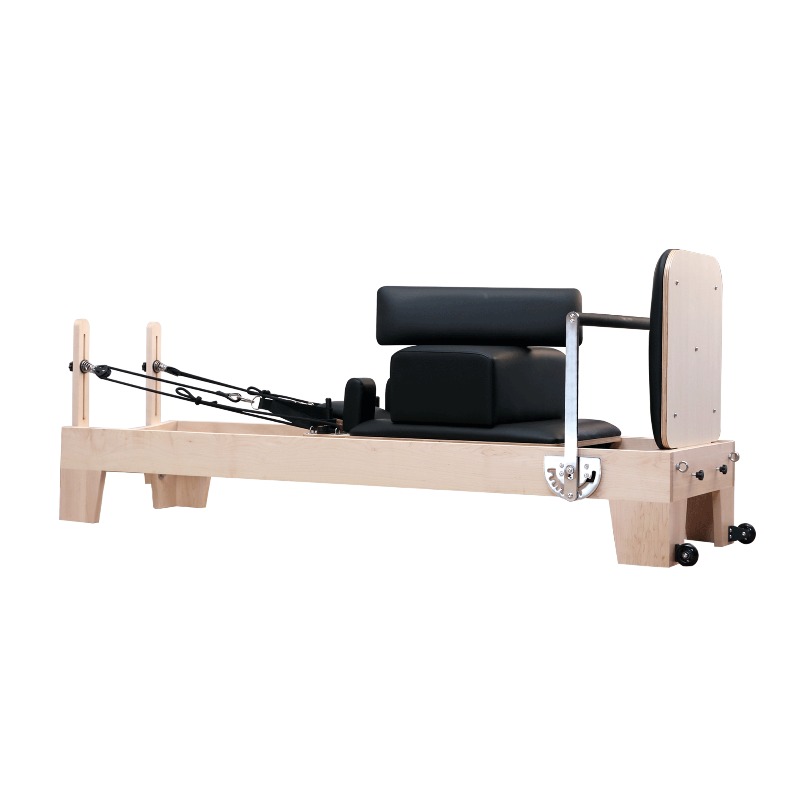 Pilates Reformer Spring - YTYIN Commerciële Pilates-reformer, milieuvriendelijk wit esdoornhout