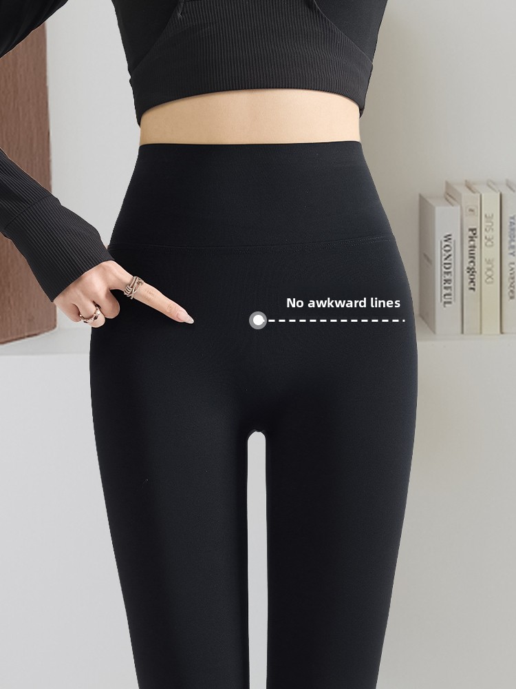 Pilates In Yoga Pants - Matte yogabroek dames, hoge taille, fleece