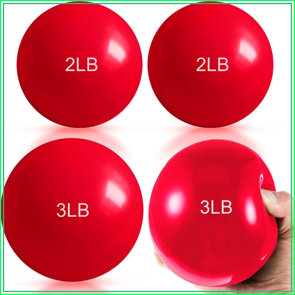 Pilates Yoga Tone - 1lb-5lb Gewogen Toningballen voor Oefeningen, Pilates,