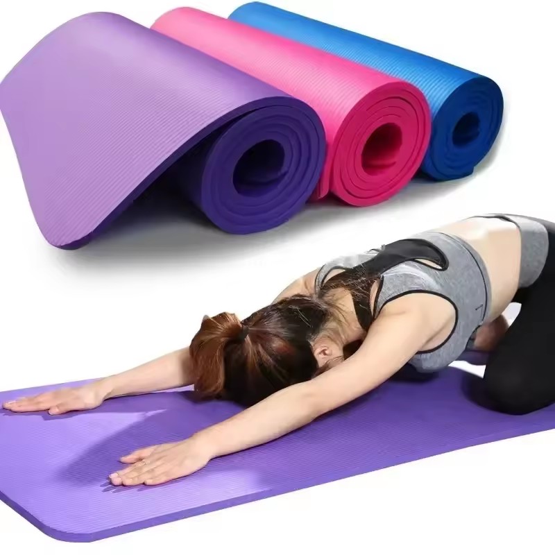 Pilates Yoga Matte - 1CM Dikke Yogamat Antislip Sport Fitnessmat