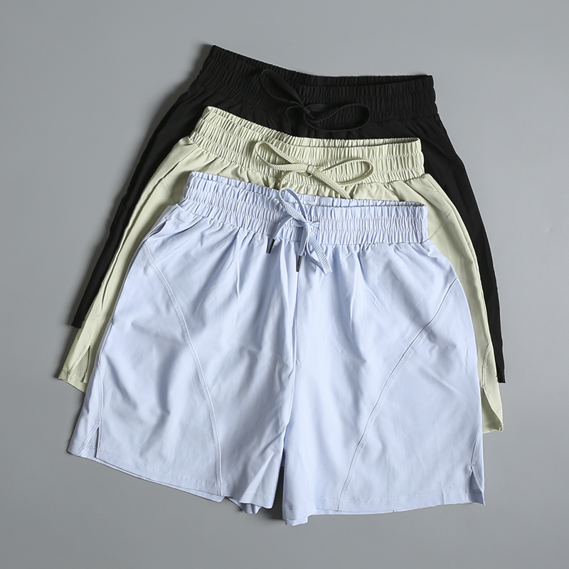 Pilates Yoga Morning - Fitnessshorts met hoge taille Dames zomer