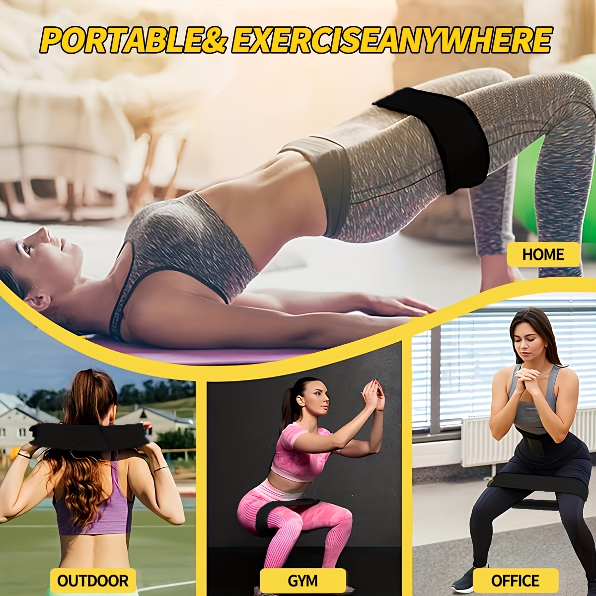 3-delige set weerstandsbanden, - Pilates Yoga Kit recensie en prijs