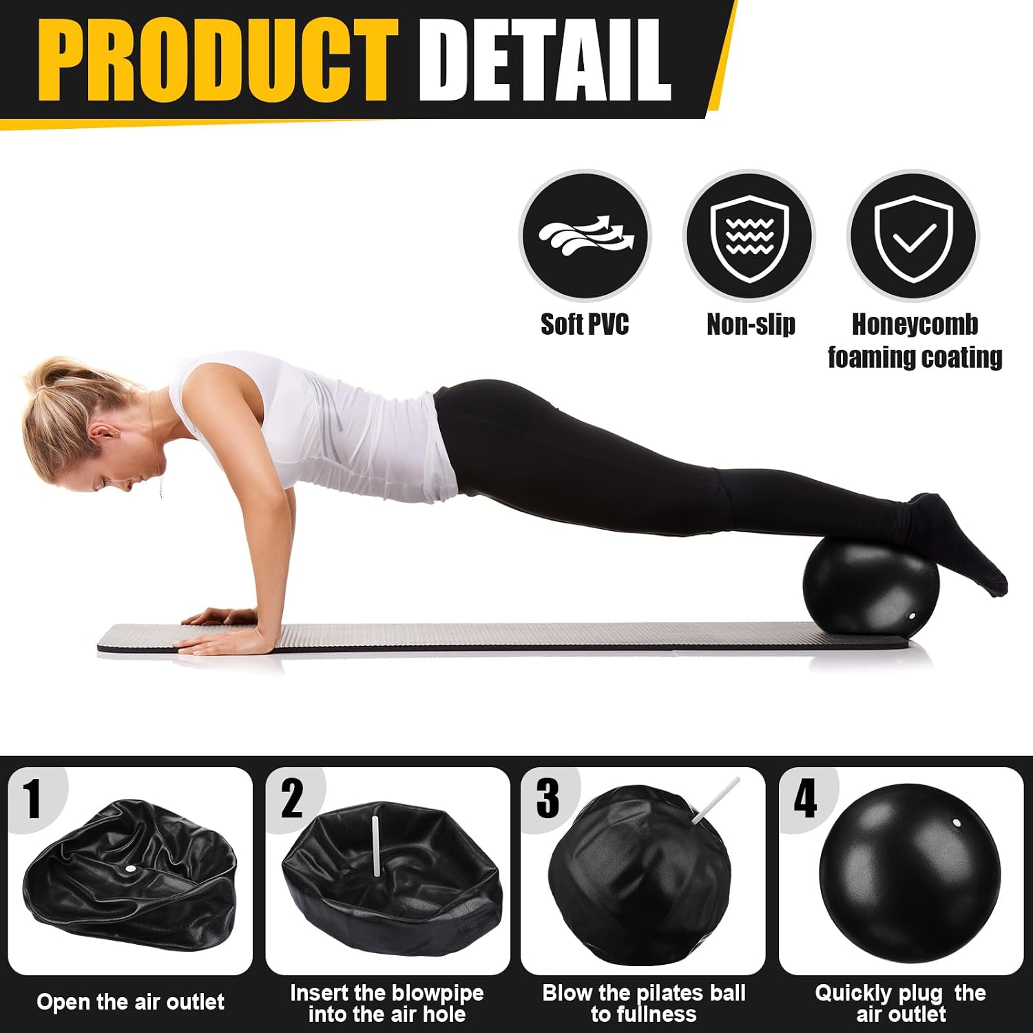 18-delige Pilates Ring- en Bal - Pilates Yoga Tone recensie en prijs