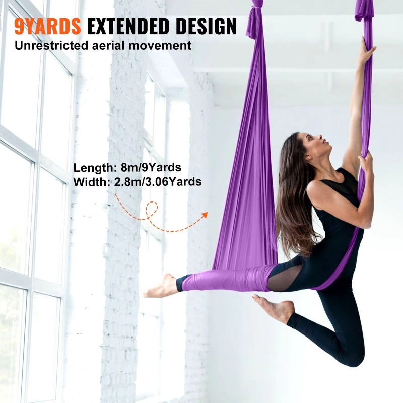 2026 Paarse 8,7-Yard Aerial Si - Aerial Silk Hammock recensie en prijs