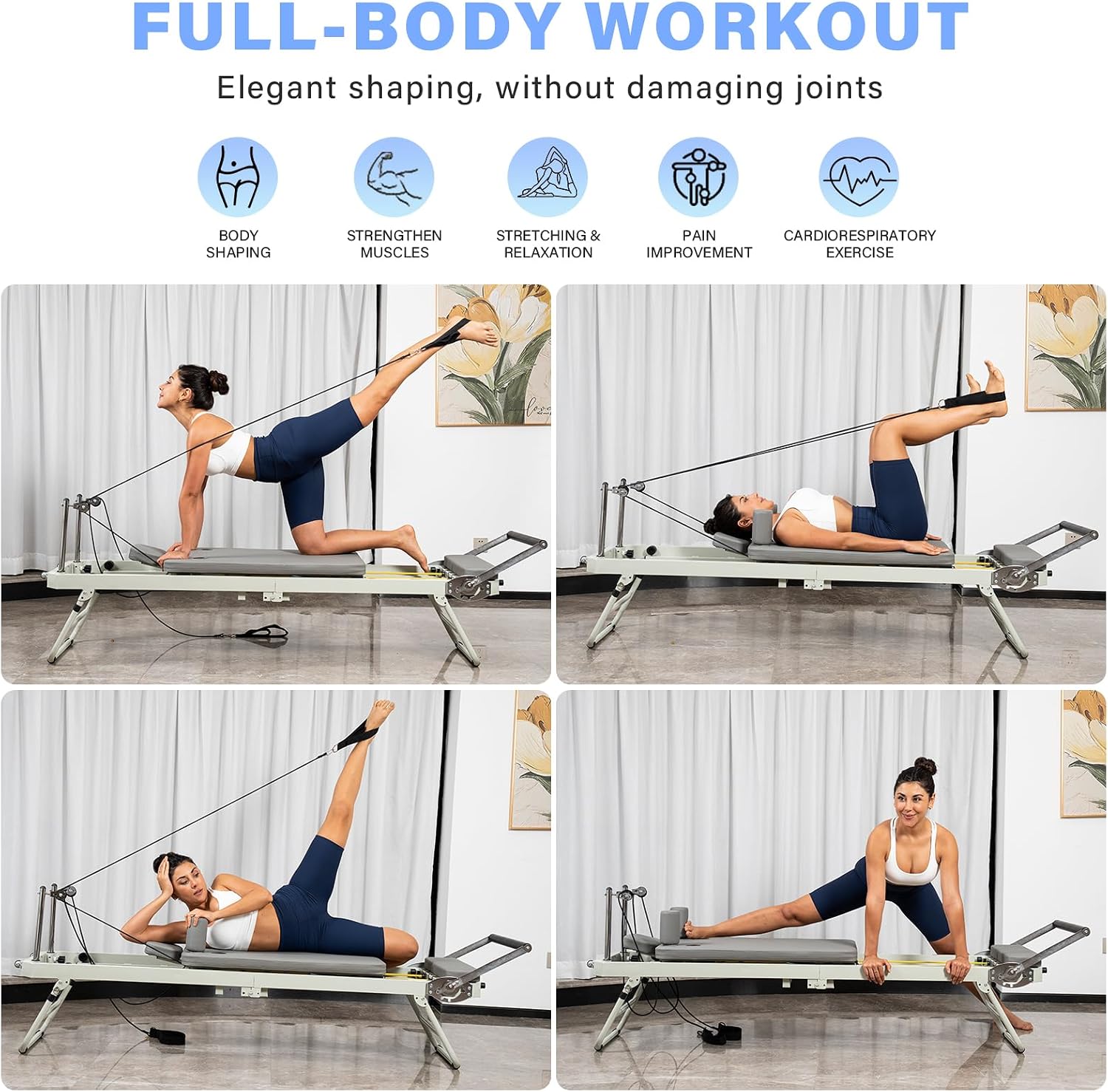 Pilates Reformer, opvouwbare P - Pilates Reformer Spring recensie en prijs