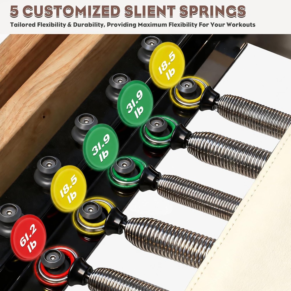94,5 inch opvouwbare houten Pi - Pilates Reformer Spring recensie en prijs