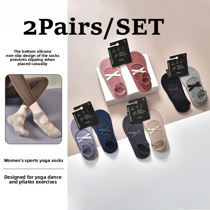 2 paar ademende katoenen zweet - Pilates Yoga Kit recensie en prijs