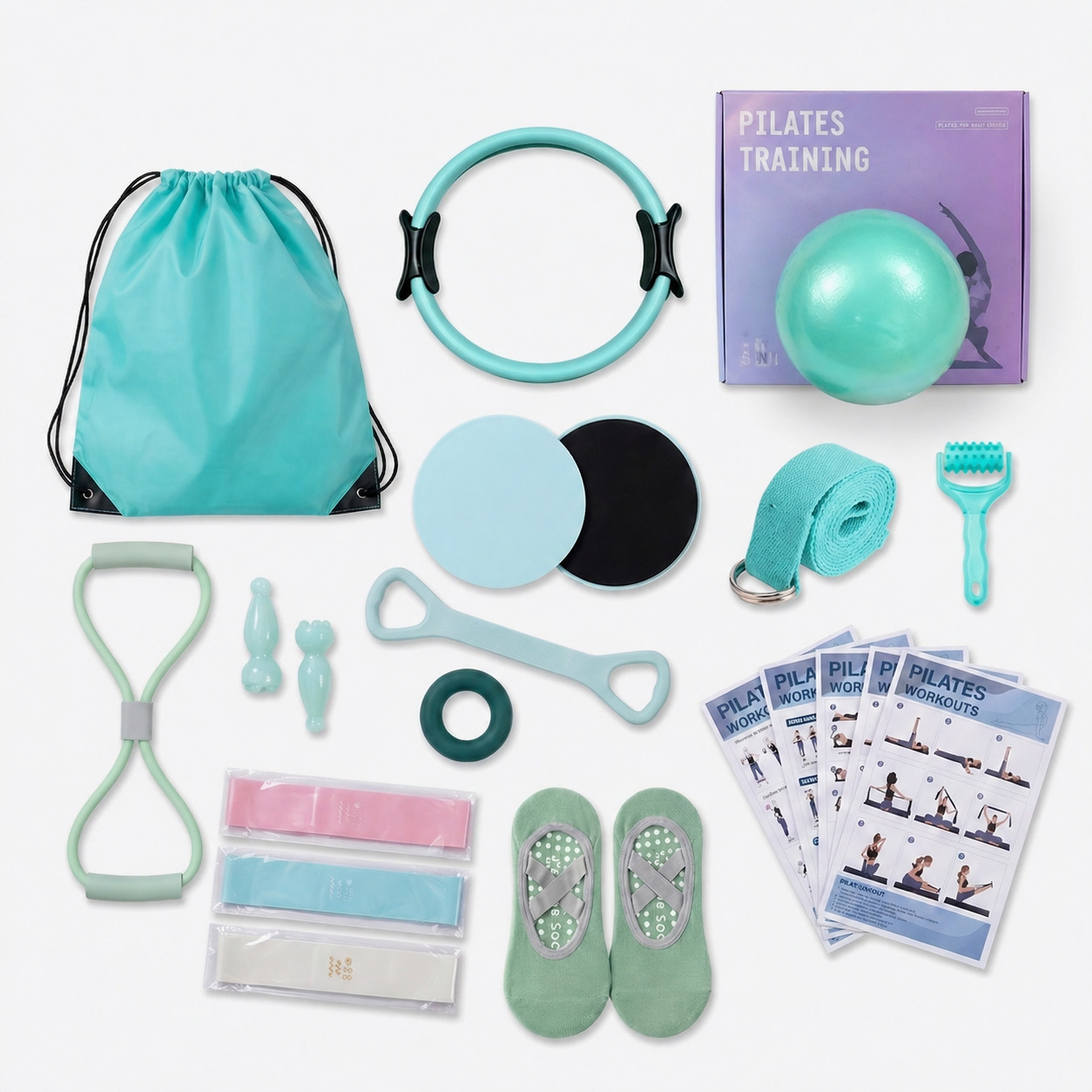 Pilates Ring Set, weerstandstr - Pilates Yoga Tone recensie en prijs