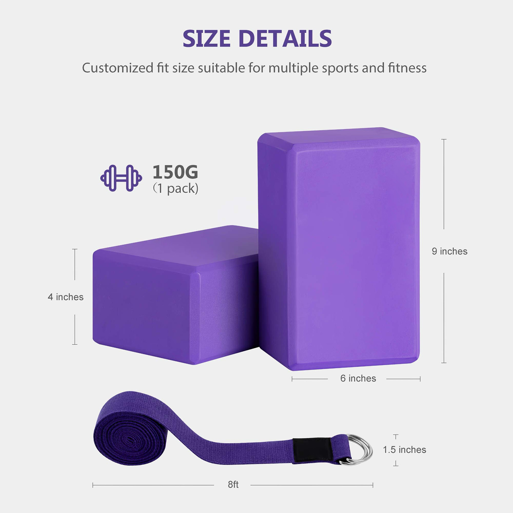 AEB0-Yoga blok- en yogariemset - Pilates Yoga Tone recensie en prijs