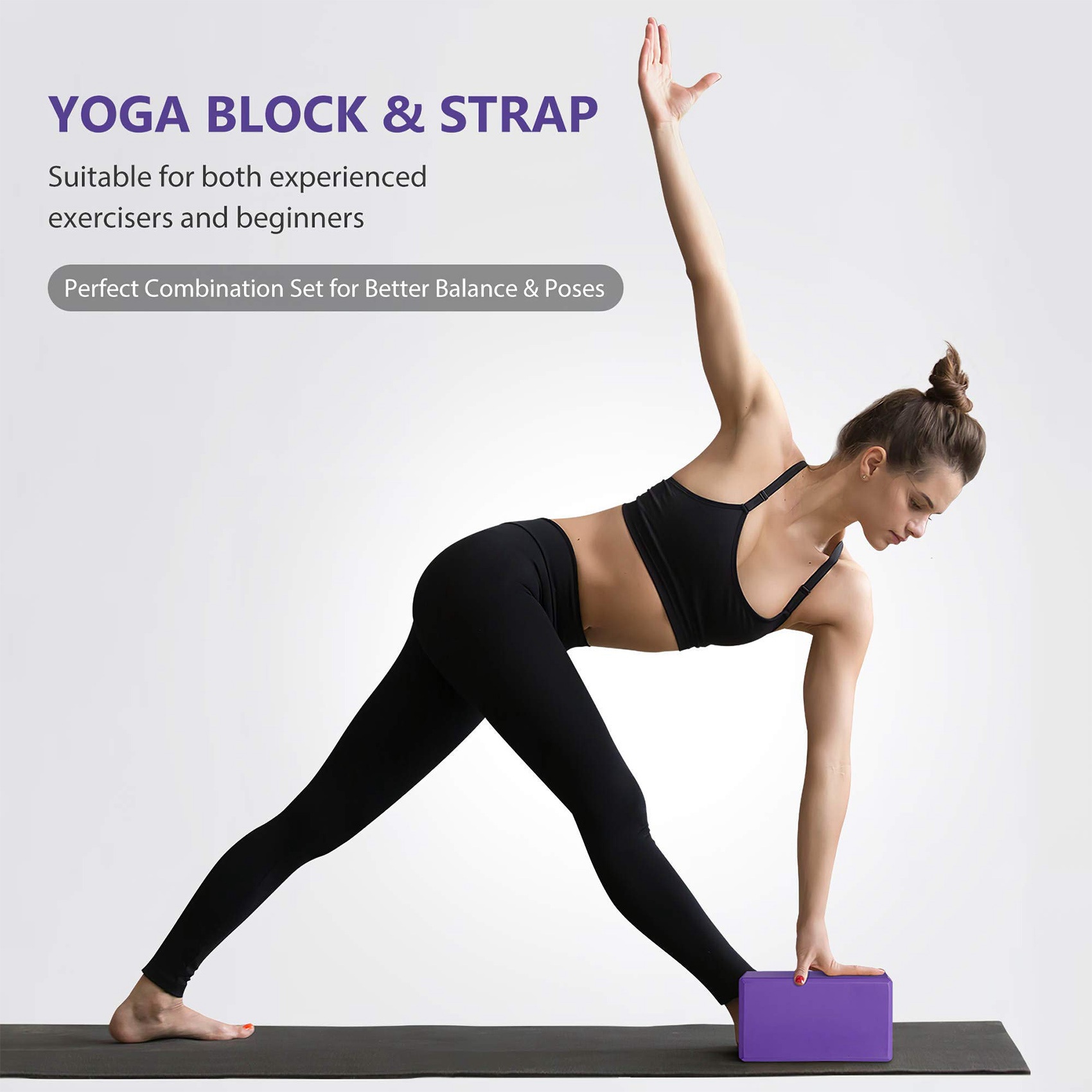 AEB0-Yoga blok- en yogariemset - Pilates Yoga Tone recensie en prijs